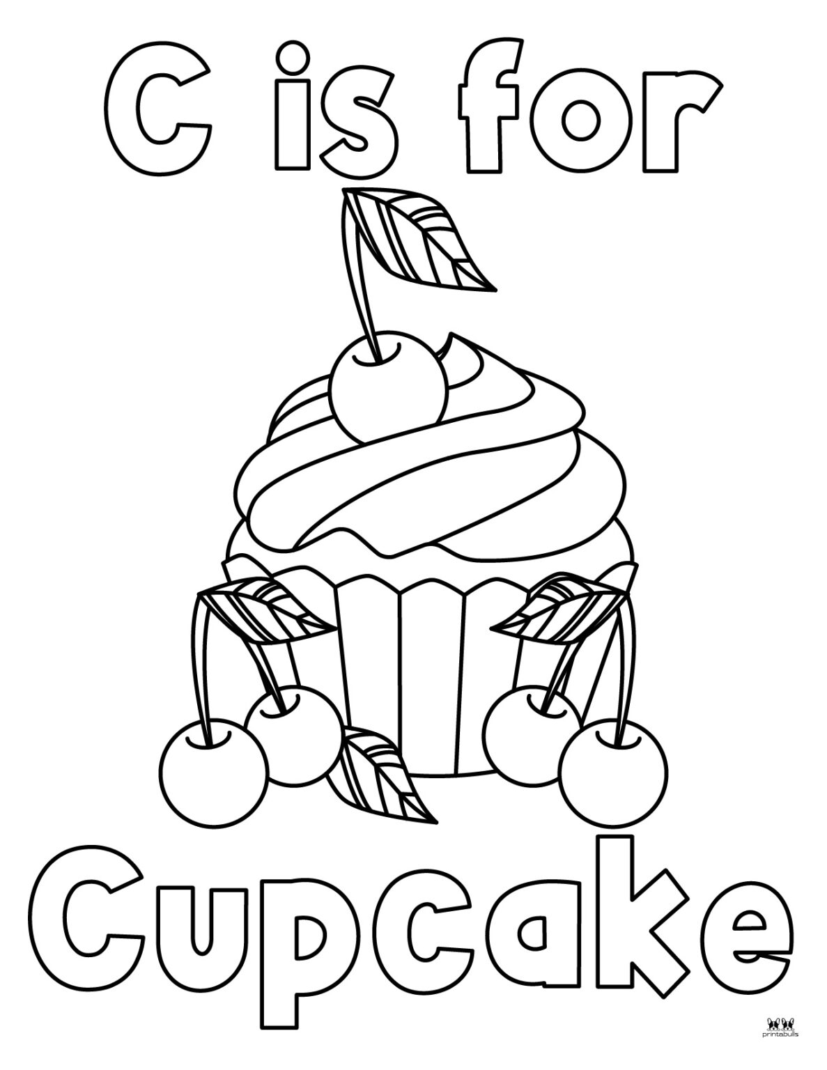 Cupcake Coloring Pages - 25 FREE Printables | Printabulls
