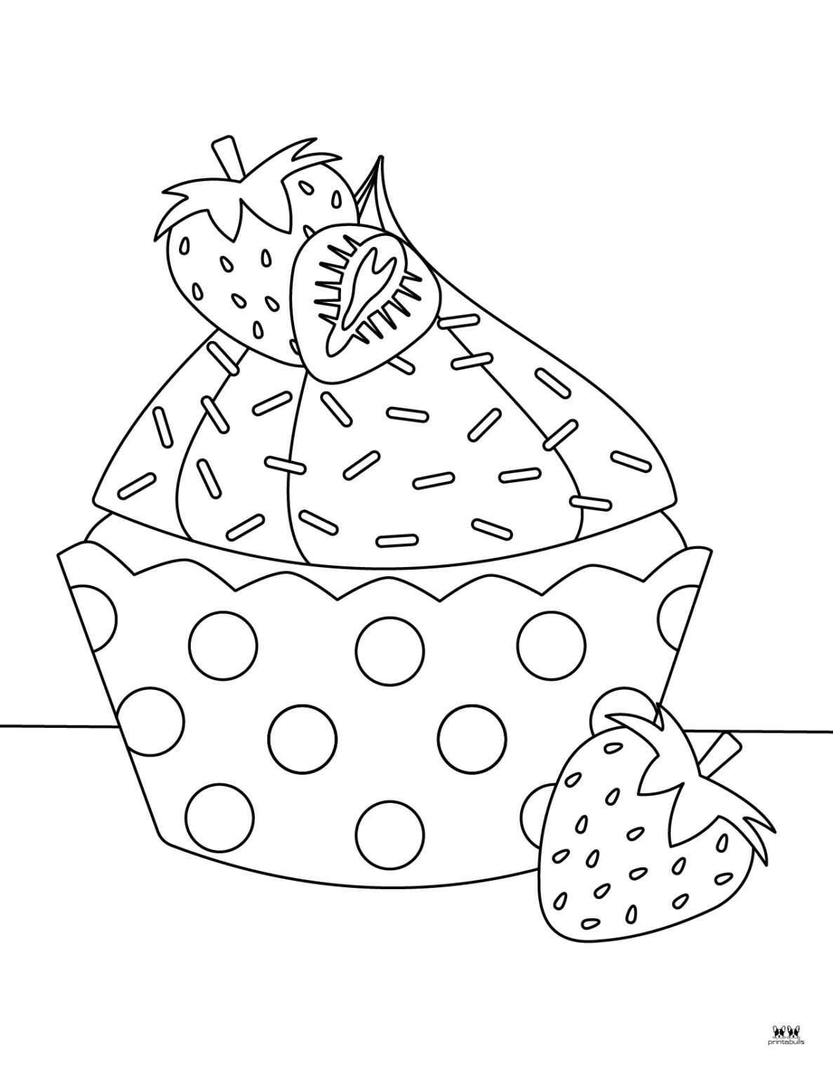 Cupcake Coloring Pages - 25 FREE Printables | Printabulls