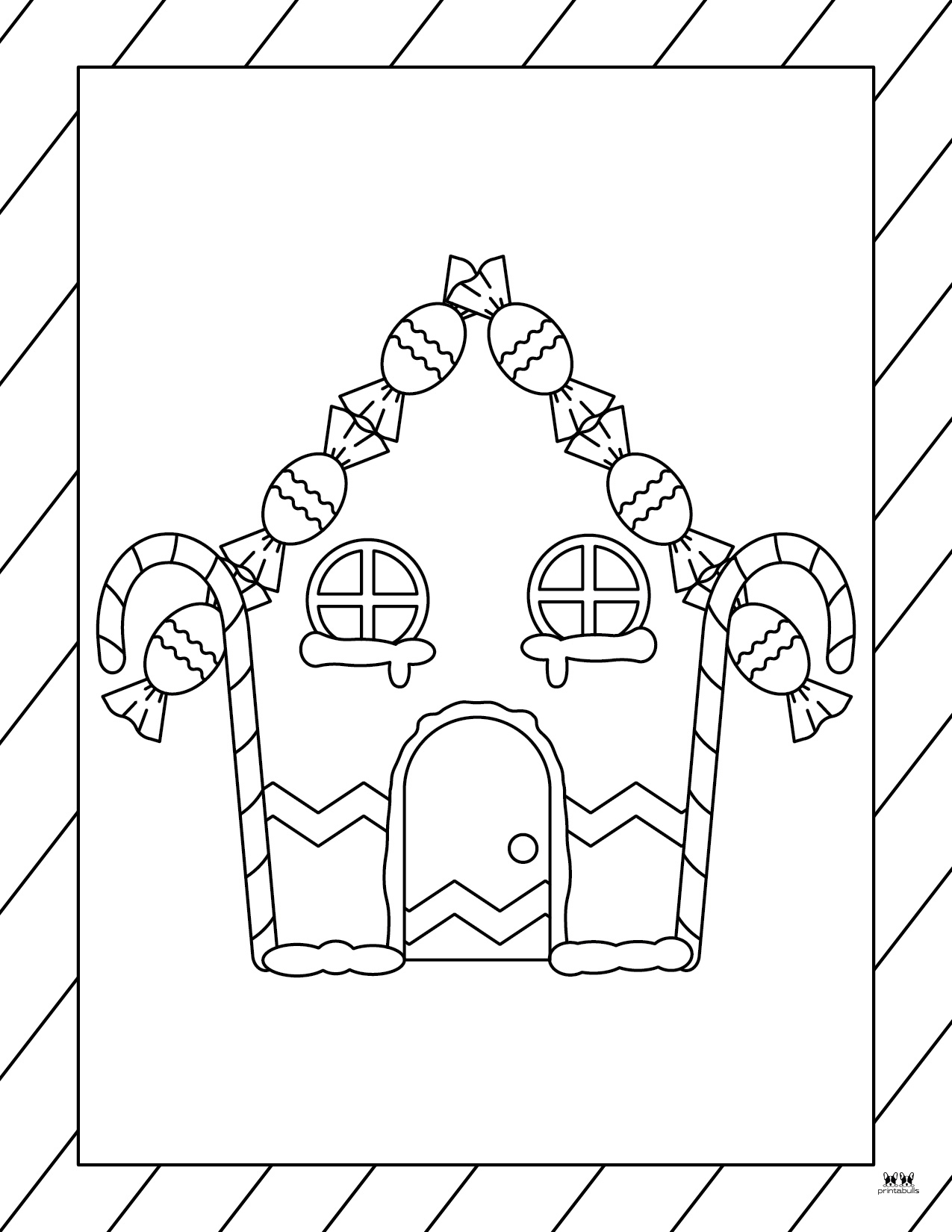 Gingerbread House Coloring Pages 25 FREE Pages Printabulls