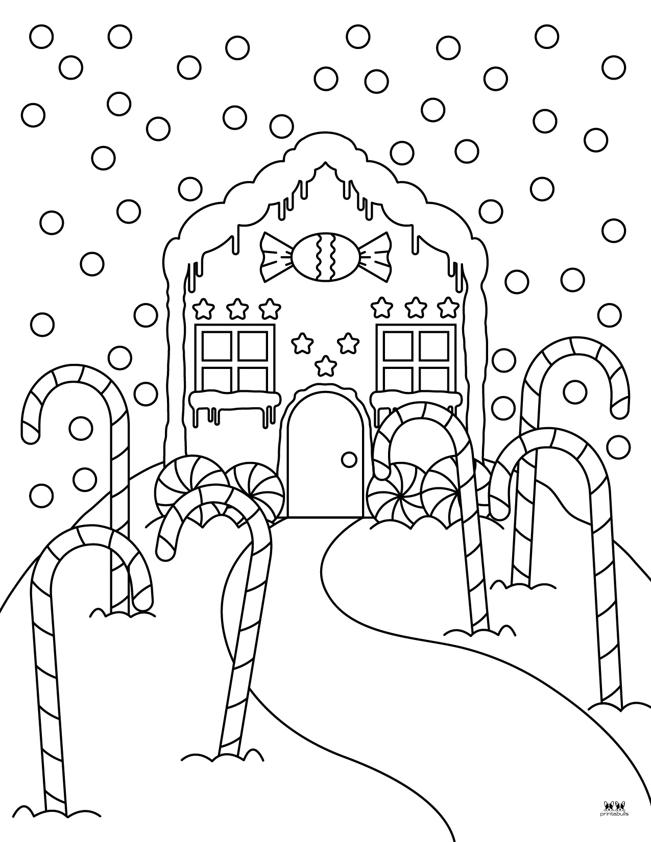 Gingerbread House Coloring Pages 25 FREE Pages Printabulls