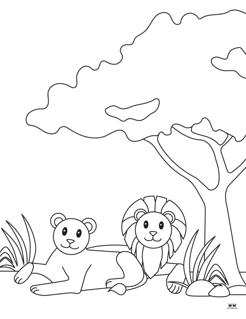 valentine coloring pages lion