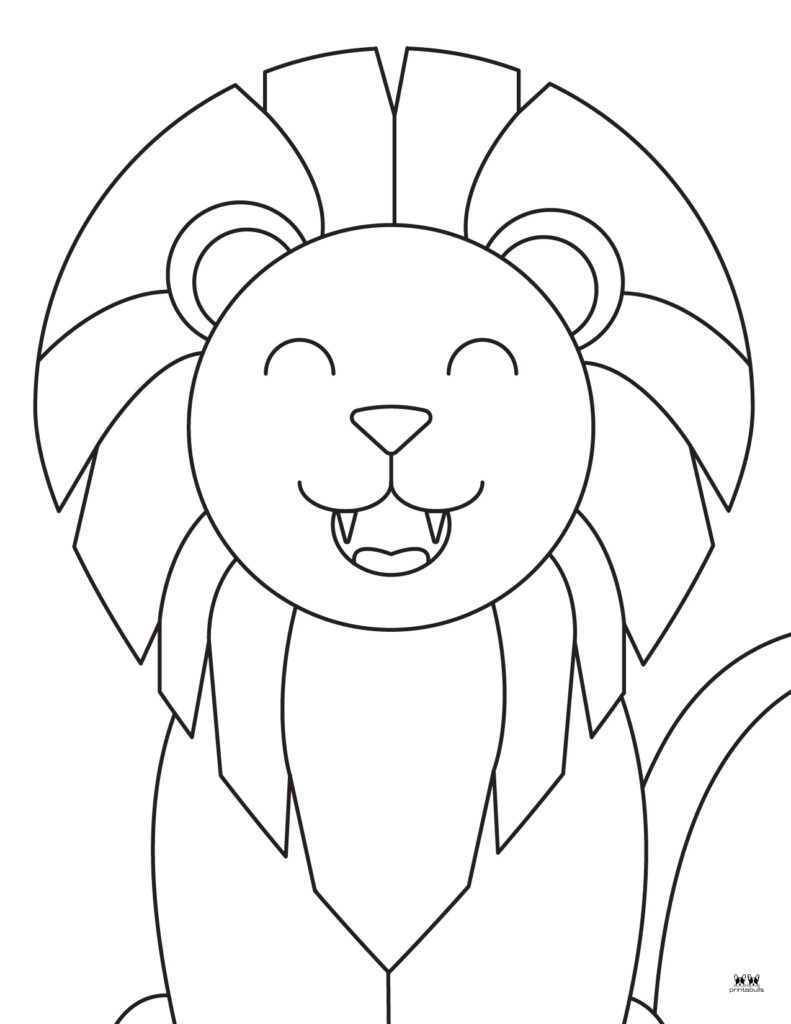 valentine coloring pages lion