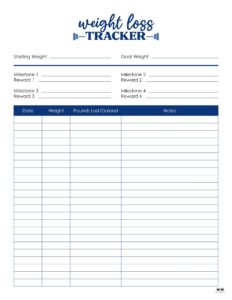 activity tracking for weight loss