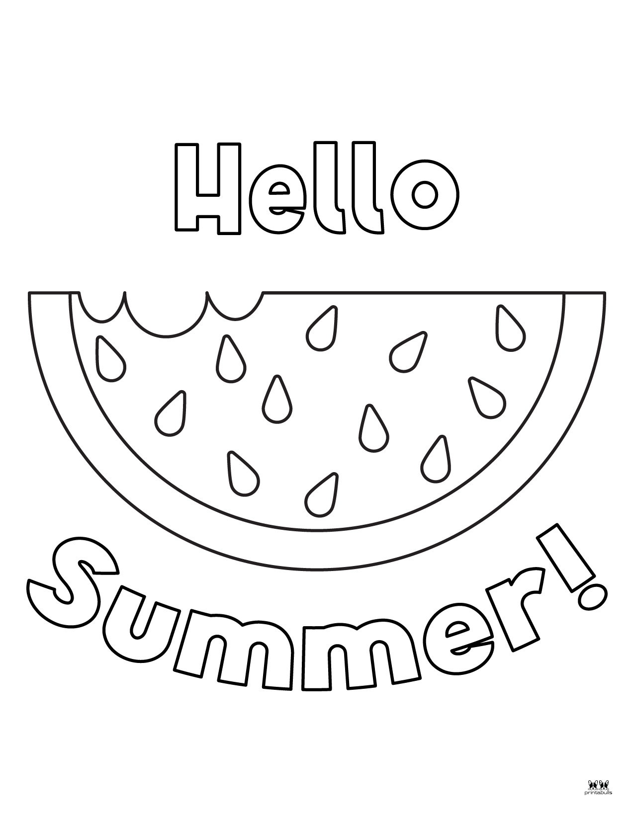 Watermelon Coloring Pages 27 FREE Printables Printabulls