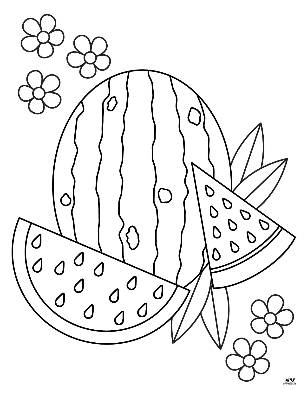 Watermelon Coloring Pages 27 FREE Printables Printabulls Watermelon Coloring Pages 27 FREE Printables Printabulls