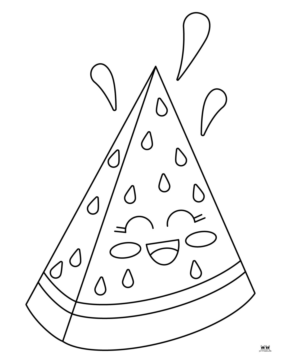 Watermelon Coloring Page At Amber Owen Blog