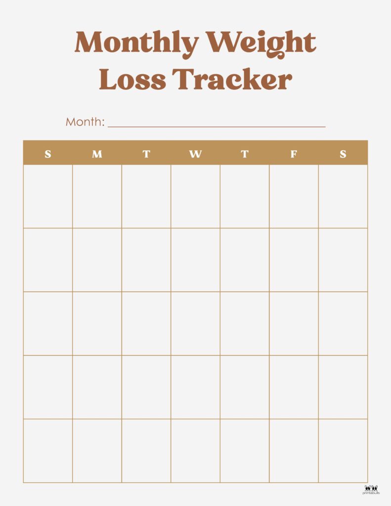 Weight Loss Tracker Printables {Free}: Multiple Options To Fill Your Needs