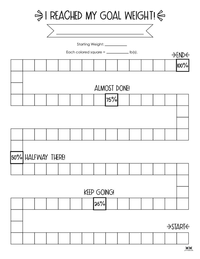 Free Printable Weight Loss Tracker — Krafty Planner