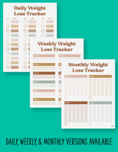 Weight Loss Trackers - 29 FREE Printables | Printabulls