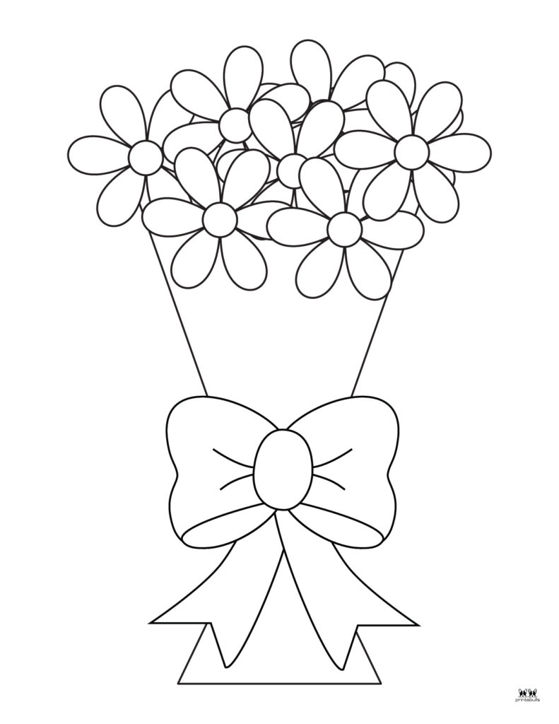 Printable-Bouquet-Flower-Coloring-Page-2