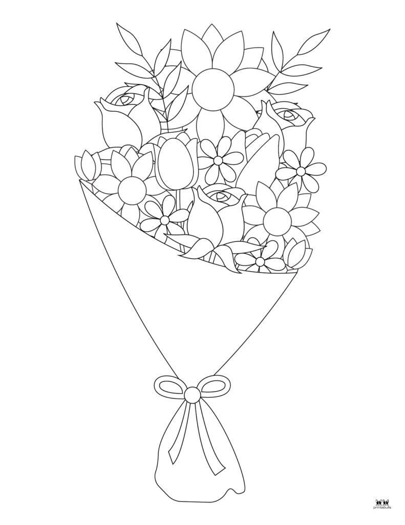 Flower Coloring Pages 50 Free