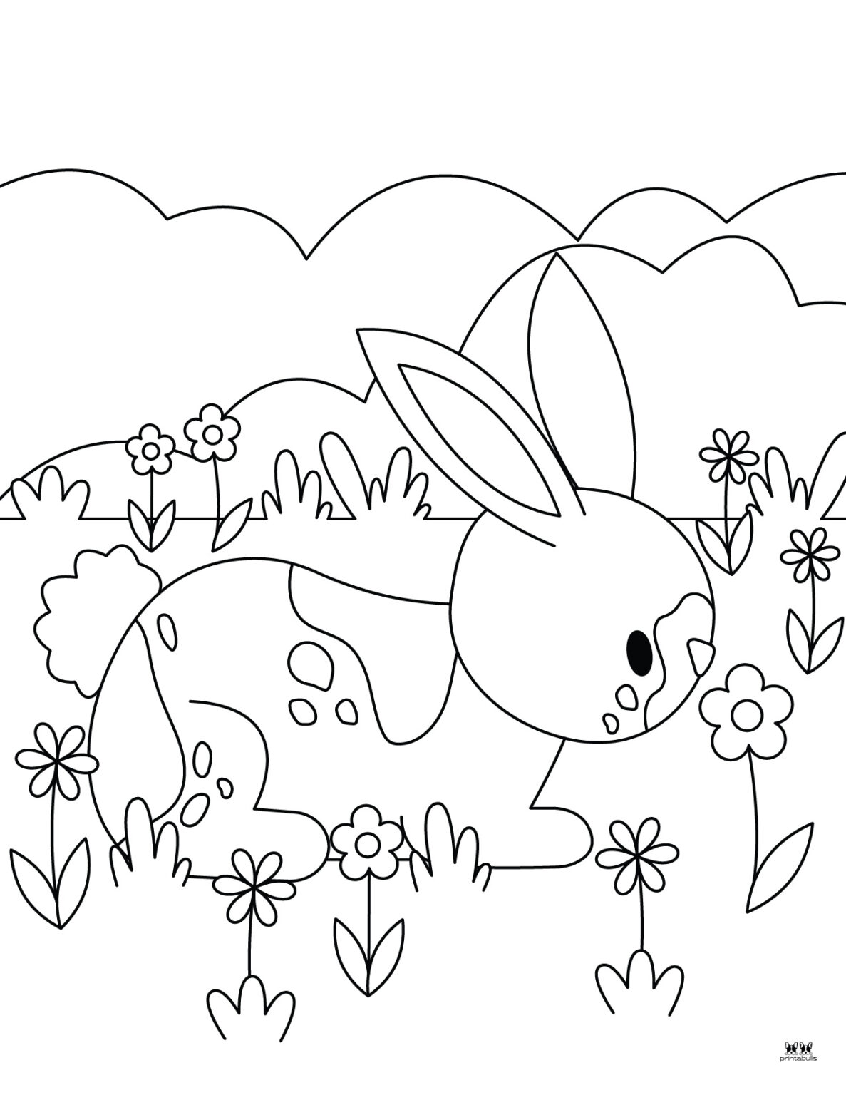 Bunny Coloring Page 3