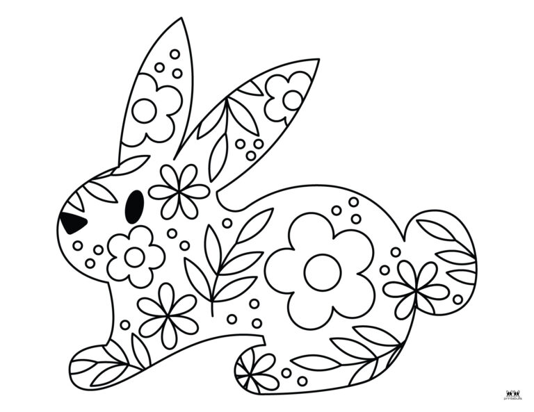 Bunny Coloring Pages - 28 FREE Pages | Printabulls