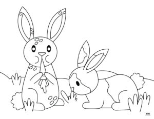 Bunny Coloring Pages - 28 FREE Pages - PrintaBulk