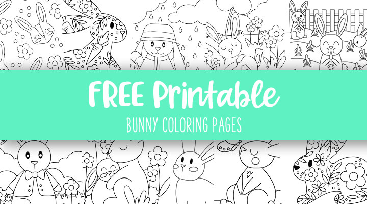 FREE* Color by Number Bunny and Flowers