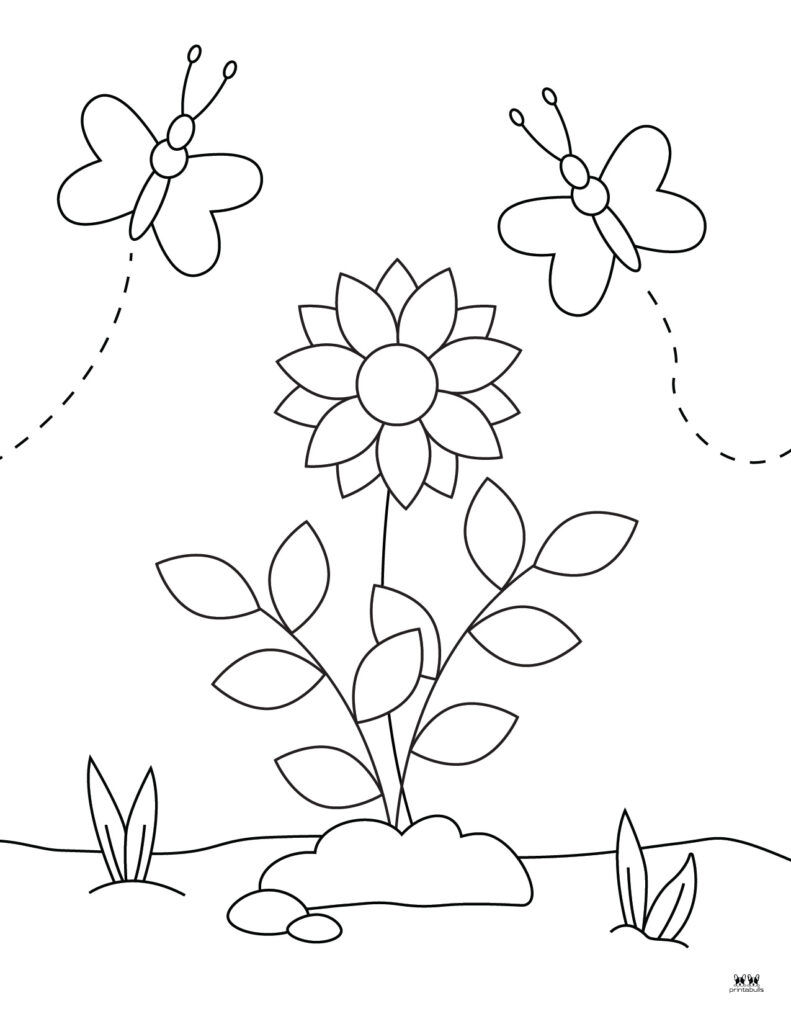 Printable-Butterfly-Flower-Coloring-Page-2