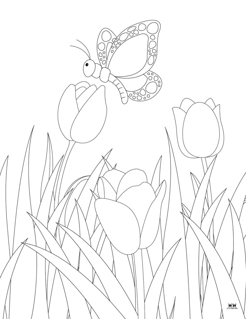 Printable-Butterfly-Flower-Coloring-Page-3