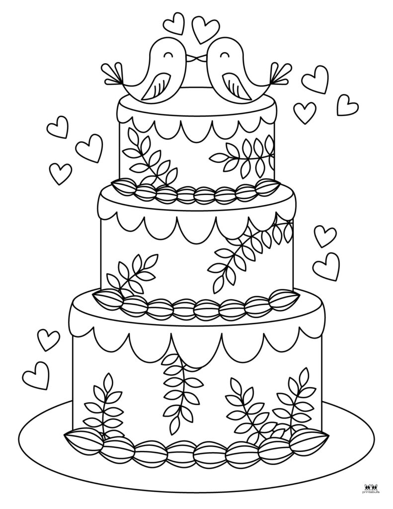 Coloring Pages  Printable Cake Coloring Pages For Kids