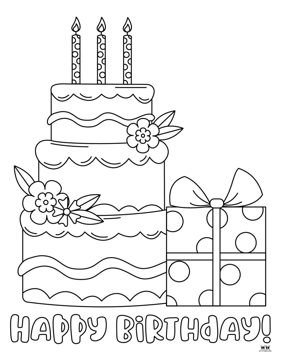 Cake Coloring Pages 25 FREE Pages - Printable Cake Coloring Page 4 1187x1536 
