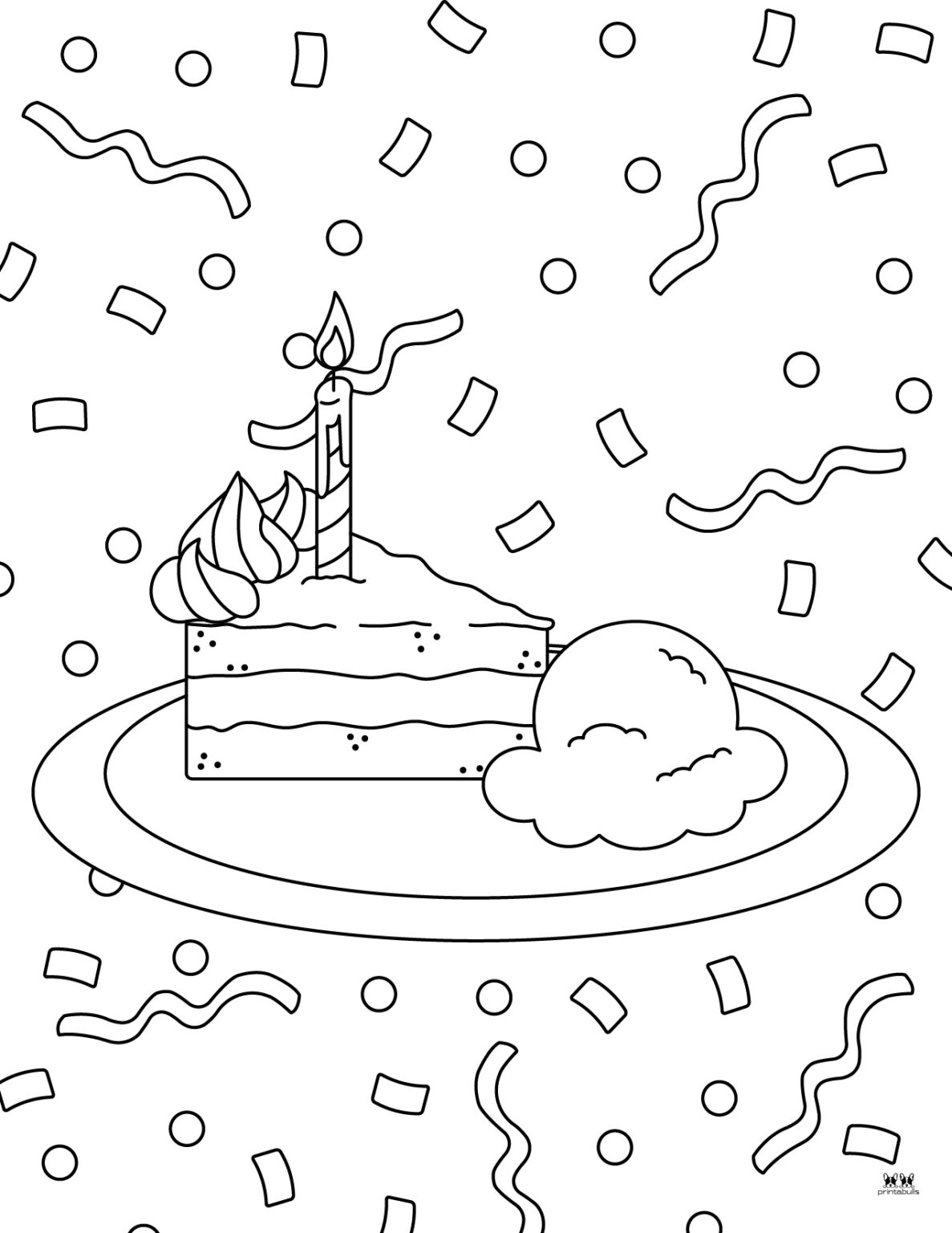 Cake Coloring Pages 25 FREE Pages - Printable Cake Coloring Page 6 1187x1536 