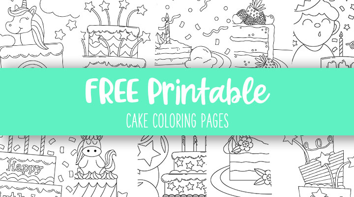 Birthday Cake coloring page  Free Printable Coloring Pages