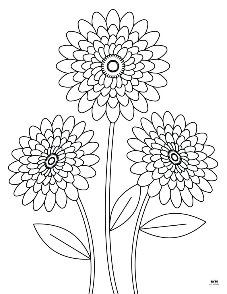 Flower Coloring Pages 50 Free