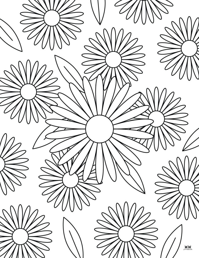 Printable-Daisy-Flower-Coloring-Page-1
