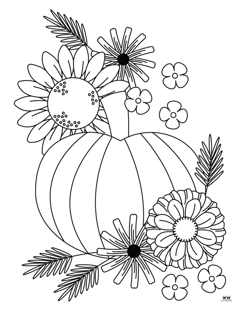 Printable-Fall-Flower-Coloring-Page-1