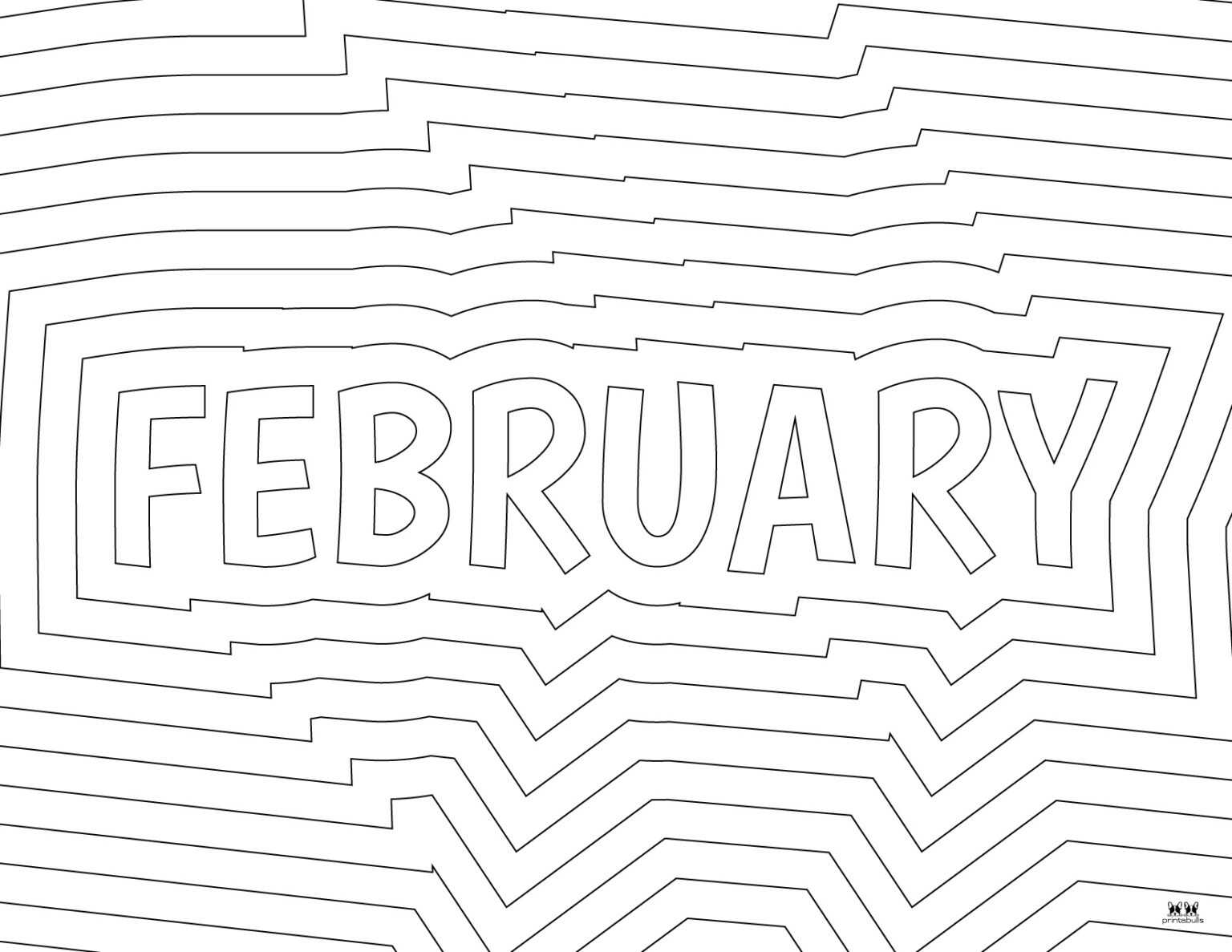 February Coloring Pages - 25 FREE Pages | Printabulls