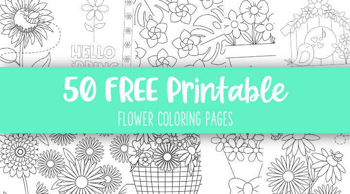 Printable-Flower-Coloring-Pages-Feature-Image