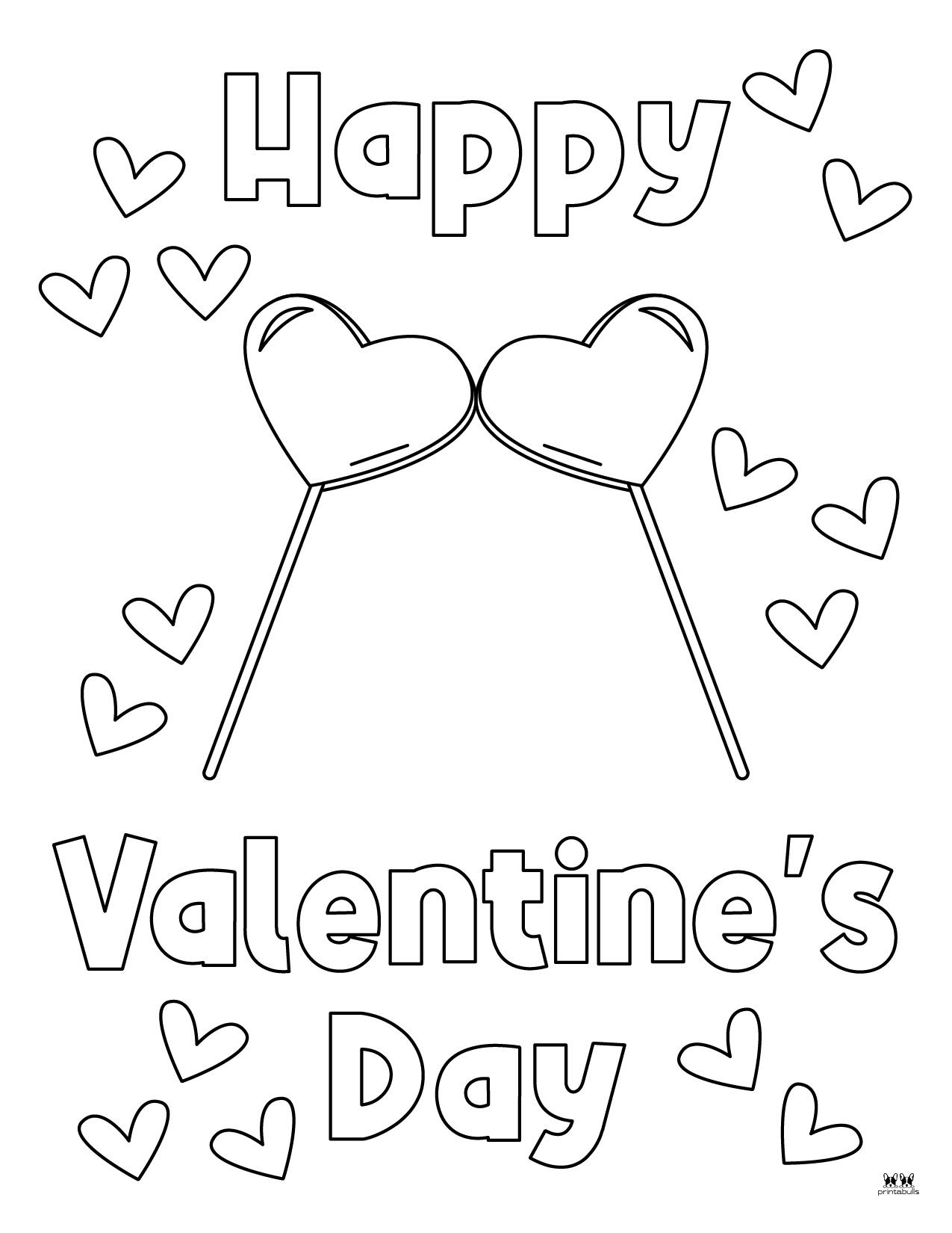 Happy Valentine's Day Coloring Pages - 34 Pages | Printabulls