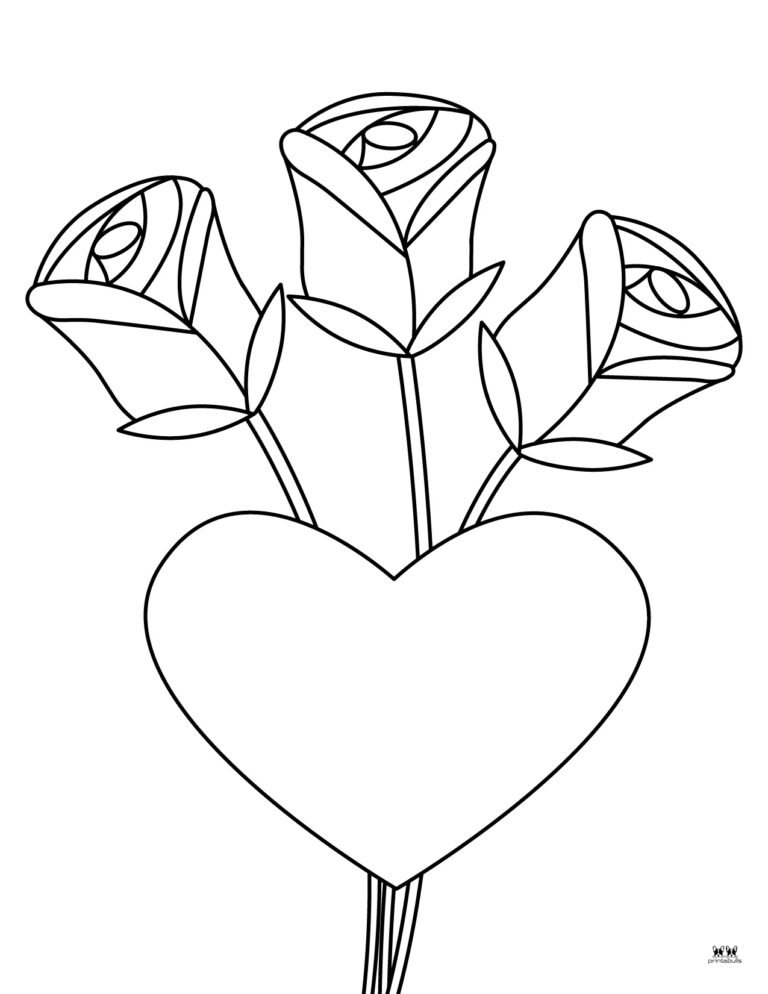 Heart Coloring Pages - 25 FREE Pages | Printabulls