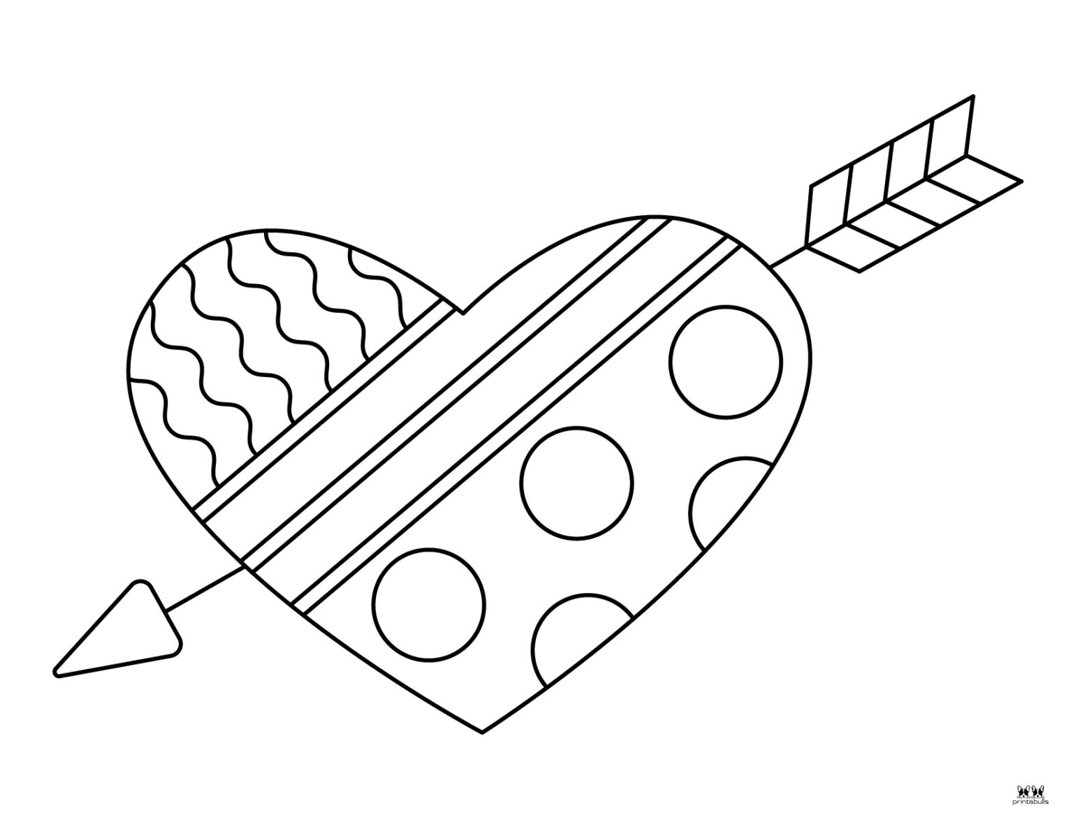 Heart Coloring Pages - 25 FREE Pages | Printabulls