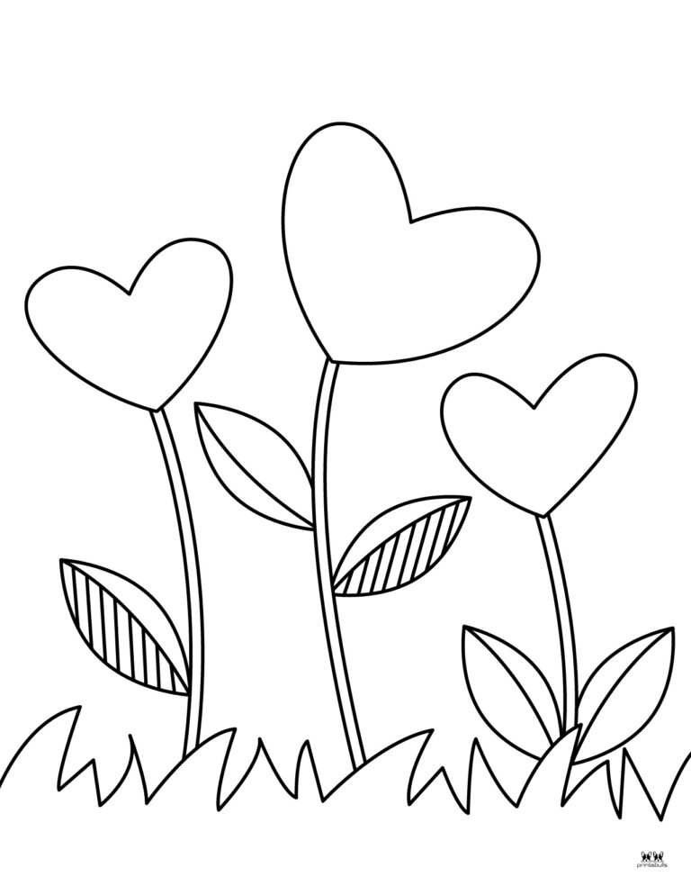 Heart Coloring Pages - 25 FREE Pages | Printabulls