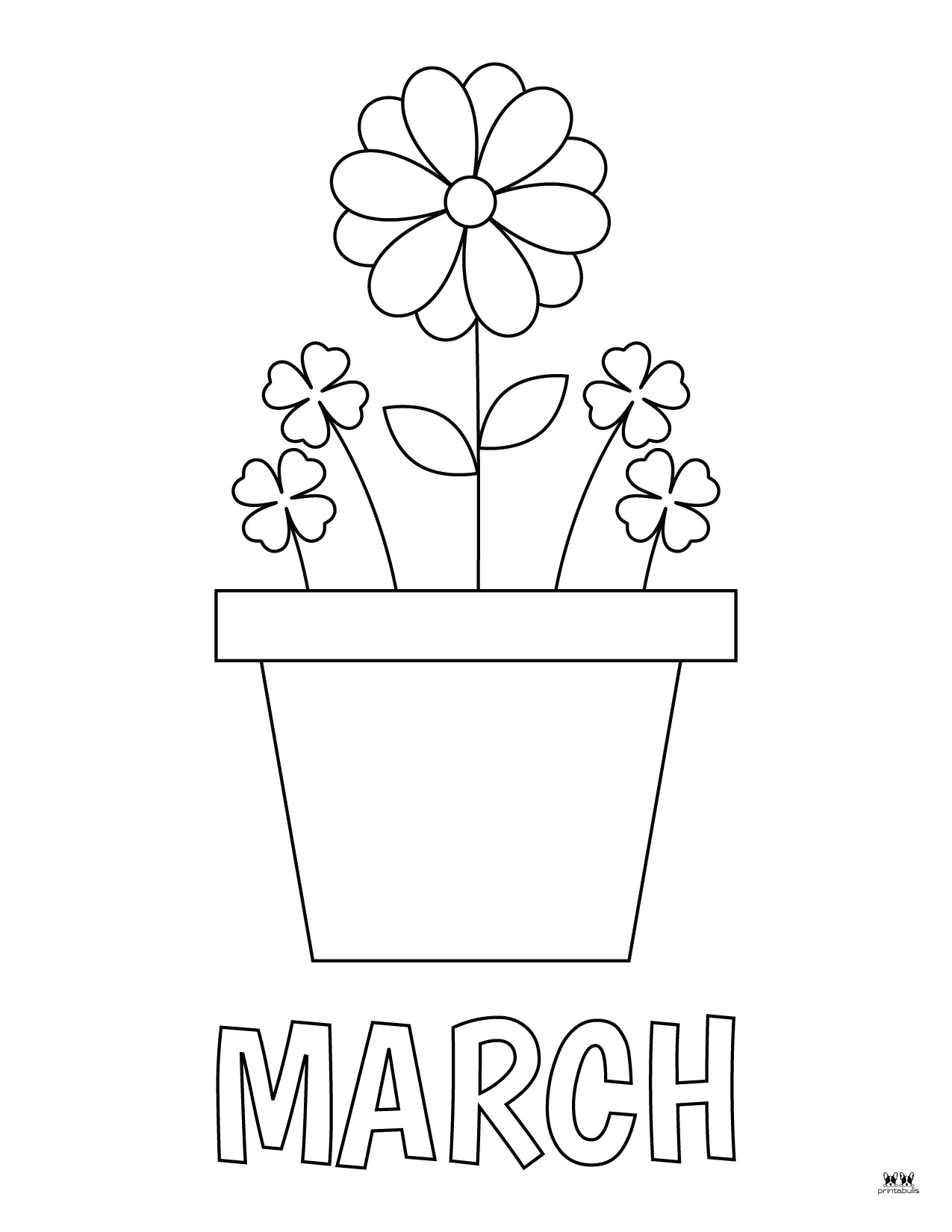 March Coloring Pages - 25 FREE Printable Pages | Printabulls