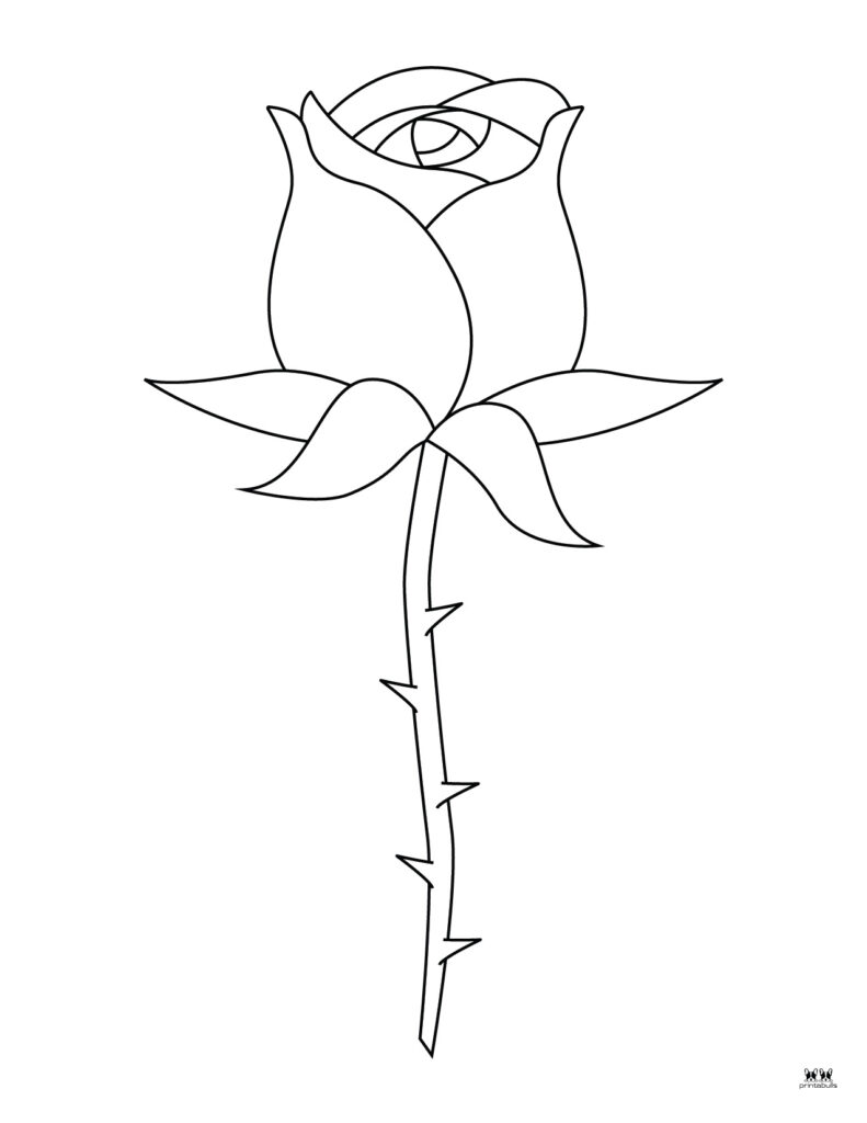 Printable-Rose-Flower-Coloring-Page-1