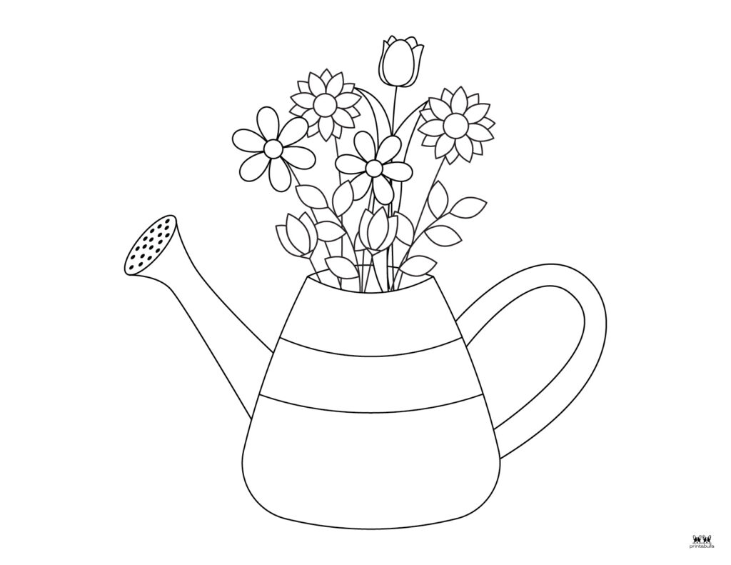 Printable-Spring-Flower-Coloring-Page-1