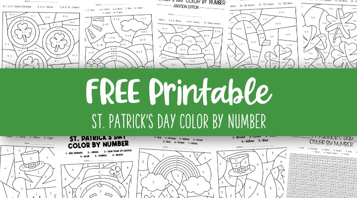 Printable-St-Patricks-Day-Color-By-Number-Feature-Image