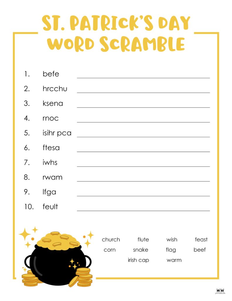 Printable-St-Patricks-Day-Word-Scramble-Easy-2