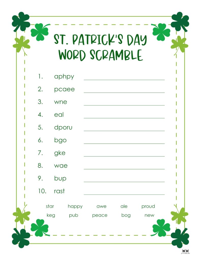Printable-St-Patricks-Day-Word-Scramble-Easy-4