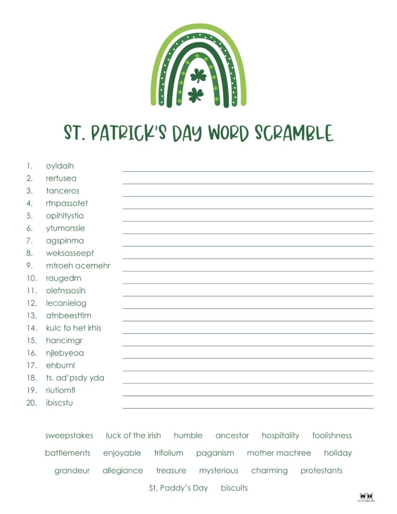 Printable-St-Patricks-Day-Word-Scramble-Hard-2