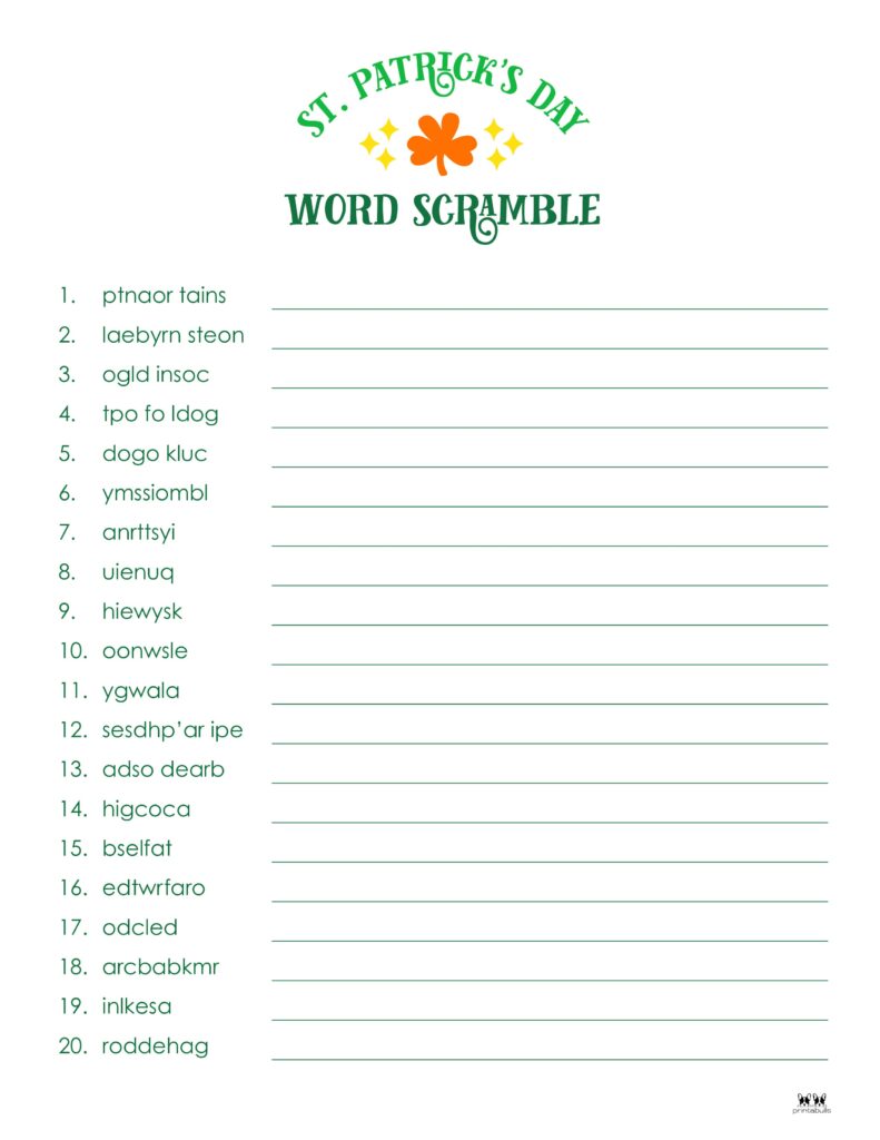 Printable-St-Patricks-Day-Word-Scramble-Hard-5
