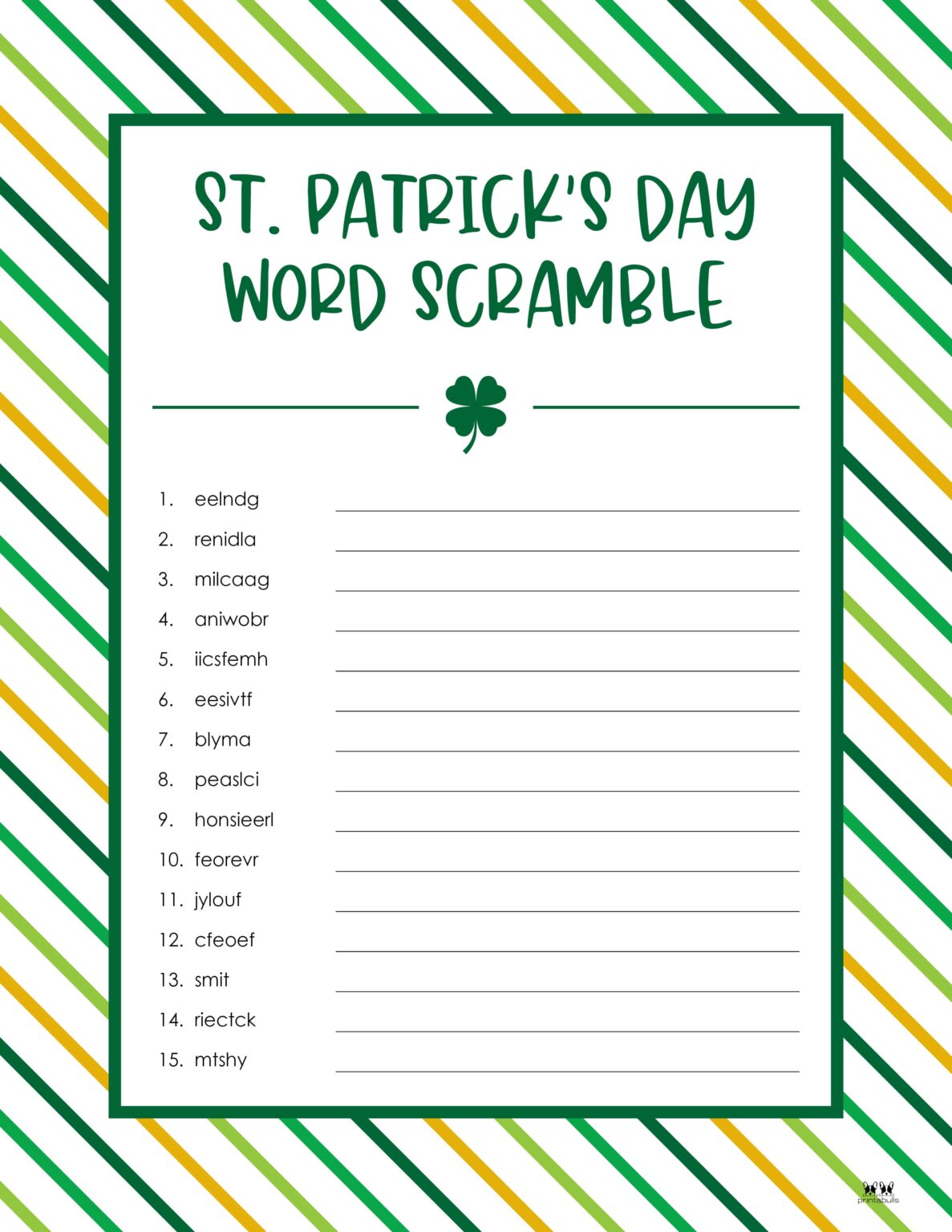 scrambles saint patricks day