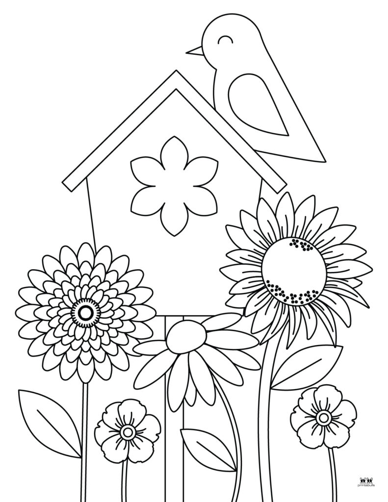 Printable-Summer-Flower-Coloring-Page-1