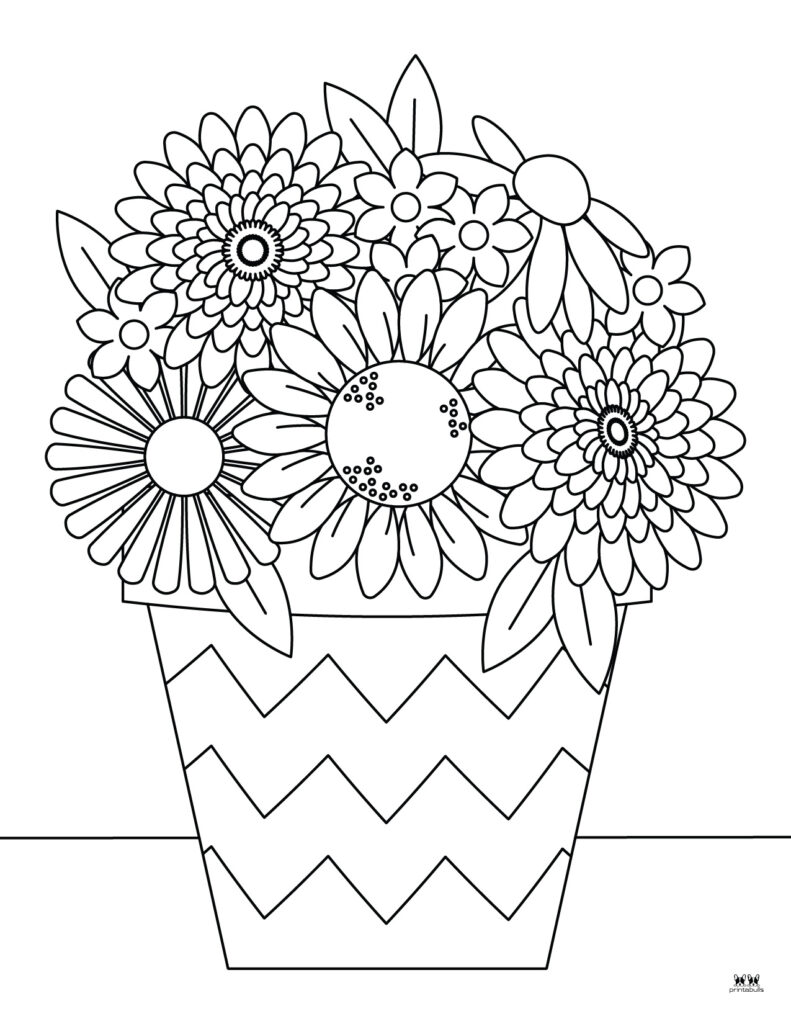 Printable-Summer-Flower-Coloring-Page-2