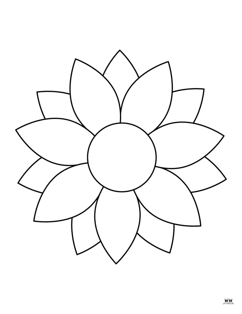 printable paint by numbers for kids  Sunflower coloring pages, Flower  coloring pages, Coloring pages