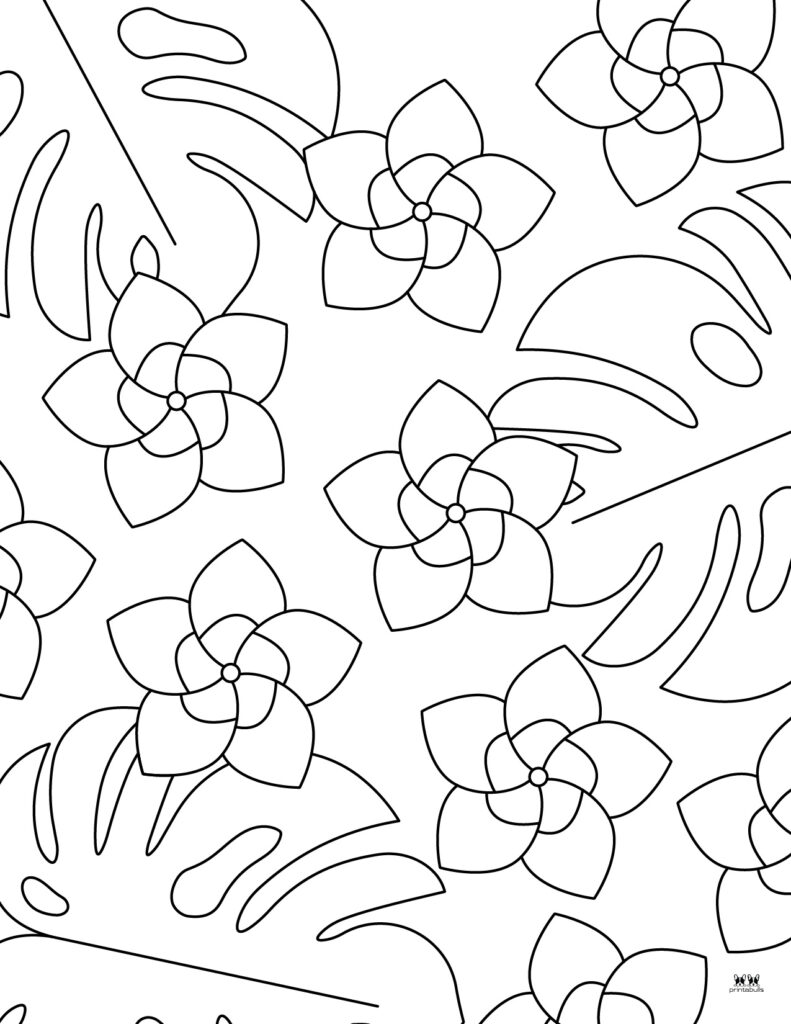 Printable-Tropical-Flower-Coloring-Page-1