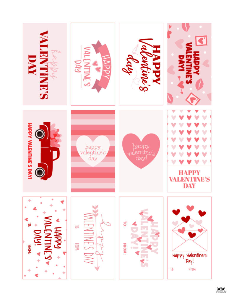 Valentine Tags 300 FREE Printable Tags PrintaBulk