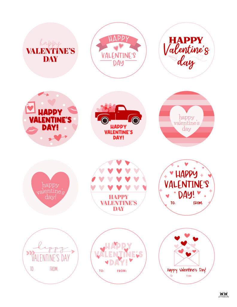 Valentine Tags - 300 FREE Printable Tags