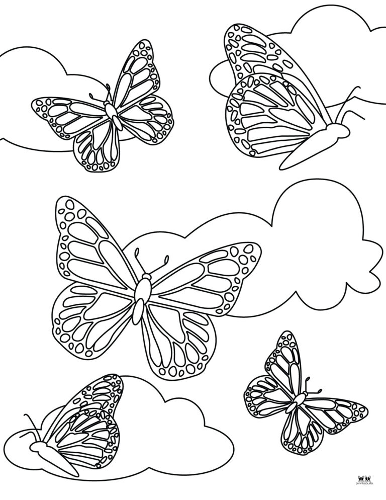 Butterfly Coloring Pages - 50 FREE Pages | Printabulls